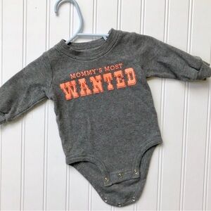 •Carter’s• Mommy’s Most Wanted graphic onesie